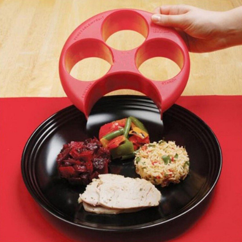 Meal Measure Portion Plate Manage Your Weight Control Cooking Tools with Kitchen Food Plate