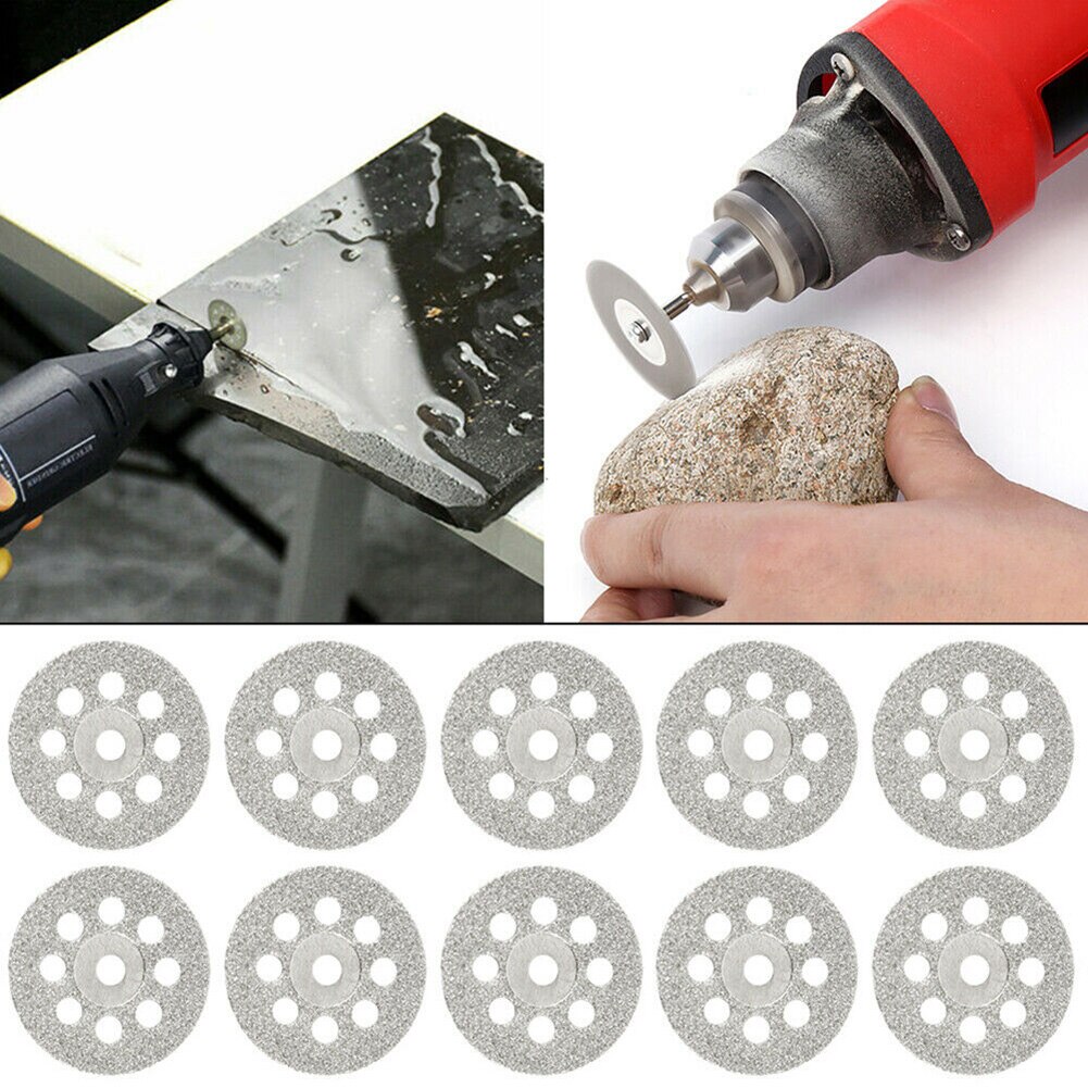 60pcs Diamond Cutting Discs Metal Saw Blade Set HSS Mini Circular Saw Blade For Dremel Rotary Tools Resin Cut-Off Wheels Diamond
