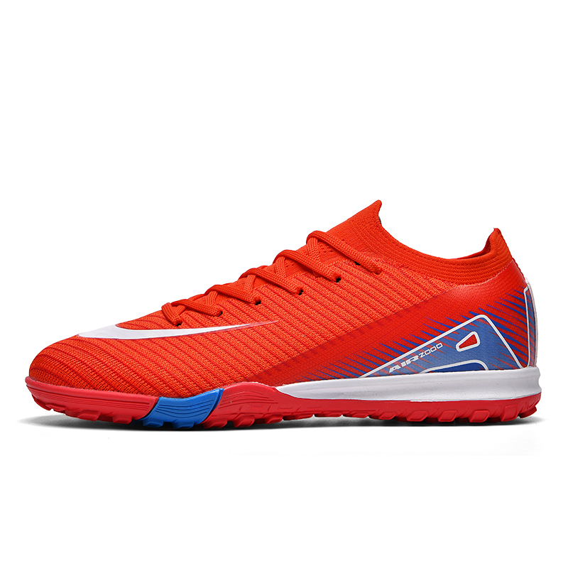 Men Football Boots Training Society Boy Comfortable Sneaker Soccer Shoes Students Training TF/FG Football Shoes: black / 45