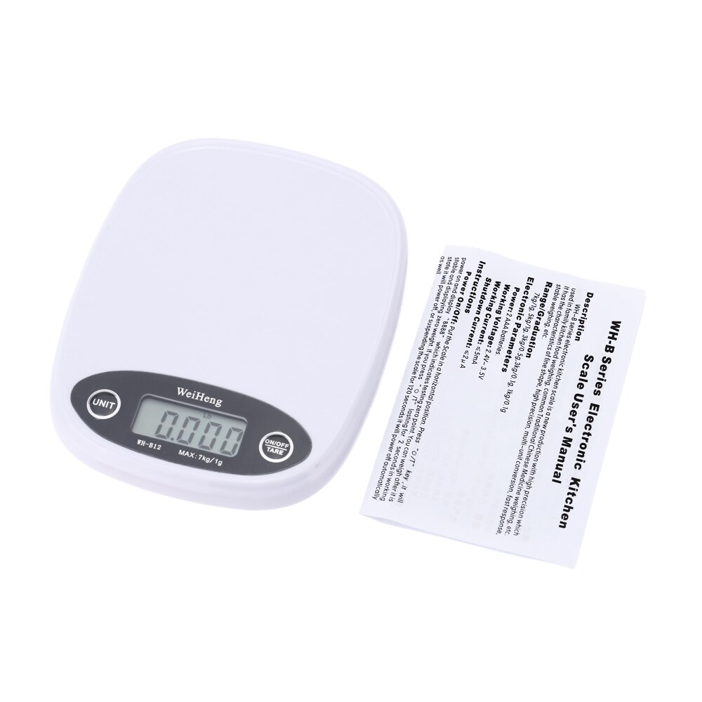 Praktische Elektronische Weegschaal Mini Digitale Pocket Weegschaal Keukenweegschaal Voedsel Wegen Tool Professionele Oranje/Wit