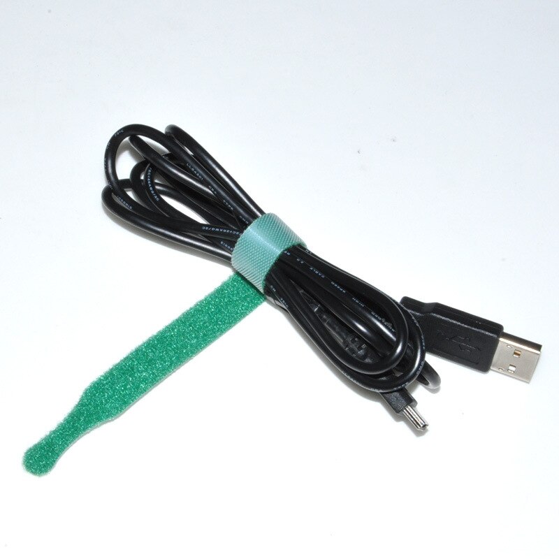 10 pçs/lote Cinta de Nylon Velcro PC Cabo de Computador Cabo de Suporte Do Cabo do Fone de ouvido Organizador Fio Enrolador de Cabo de Fio De Gestão Protetor