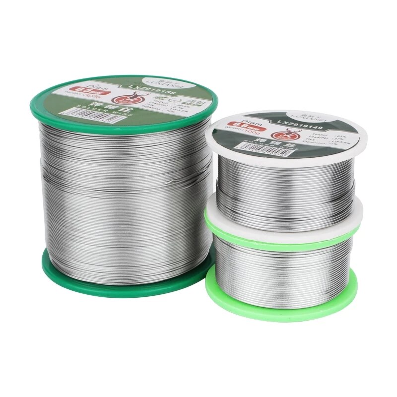 LUXIANZI Soldering Tin Wire Lead Free/Lead Solder Wire 63/37 99.3/0.7 High Purity Tin for Soldering Rosin Core 50/100g No-Clean