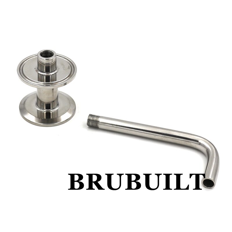 1.5 "Tri Clamp Dip Tube - 90 Graden Bocht Bocht 304 Sanitaire Tri-Klaver Fittings Connectors Home Brew