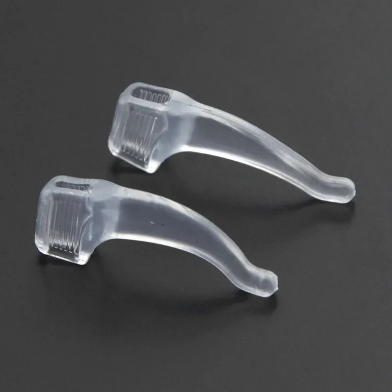 Gancio per l'orecchio in silicone fai-da-te Occhiali antiscivolo Gamba presa Supporto anticaduta Staffa per manica dell'orecchio Dispositivo di fissaggio Accessori per occhiali trasparenti