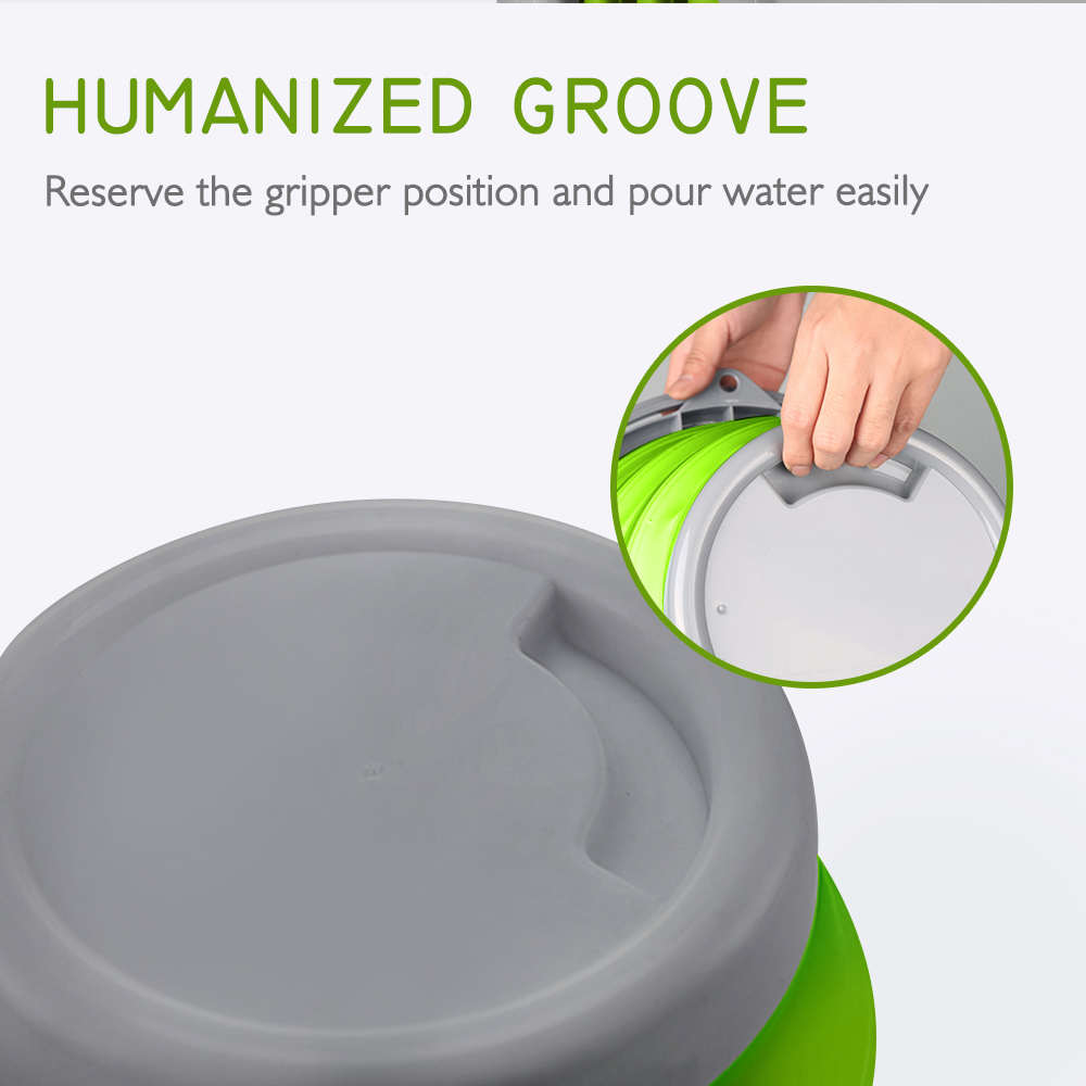 XYj Collapsible Silicone Folding Bucket Large Capicity Save Space Washabe Fishing Camping Car Bucket kitchen Bathroom Barrel