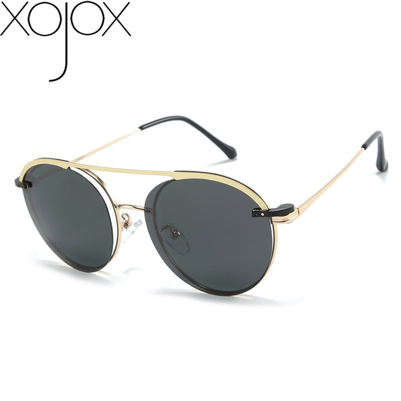 XojoX Sunglasses Men Polarized Magnetic Cover Clip on Sun Glasses Women Metal Oval Optical Eyeglasses UV400 Goggles