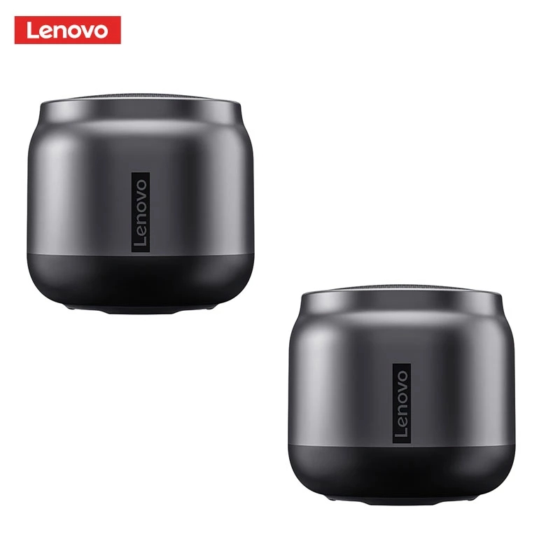 Lenovo-altavoz inalámbrico K3 BT5.0, reproductor de Audio estéreo inalámbrico portátil, Sonido Envolvente 3D, micrófono: 2pcs