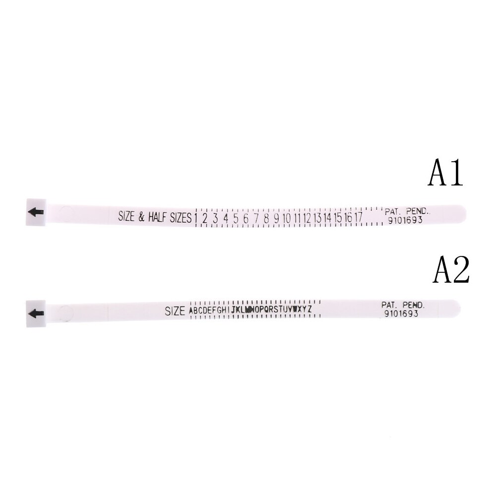 1pc ring sizer skala mätare finger stick dorn mätning smycken verktyg kontrollera storlek
