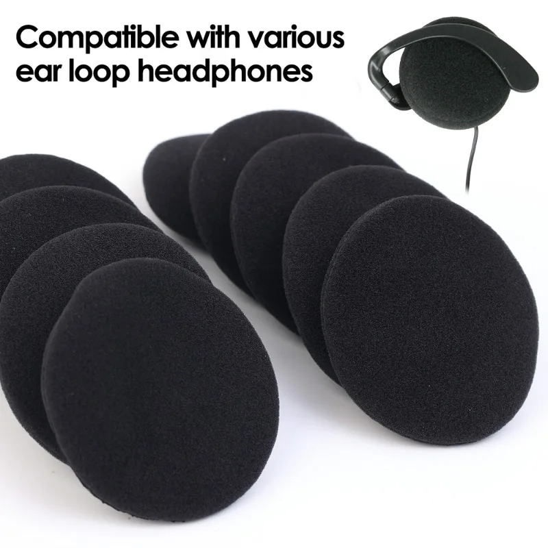 Coussinets d'oreille en mousse épaisse pour écouteurs, housse de coussin de remplacement en éponge, étui pour écouteurs 35mm 40mm 50mm 55mm 60mm, manchon de protection