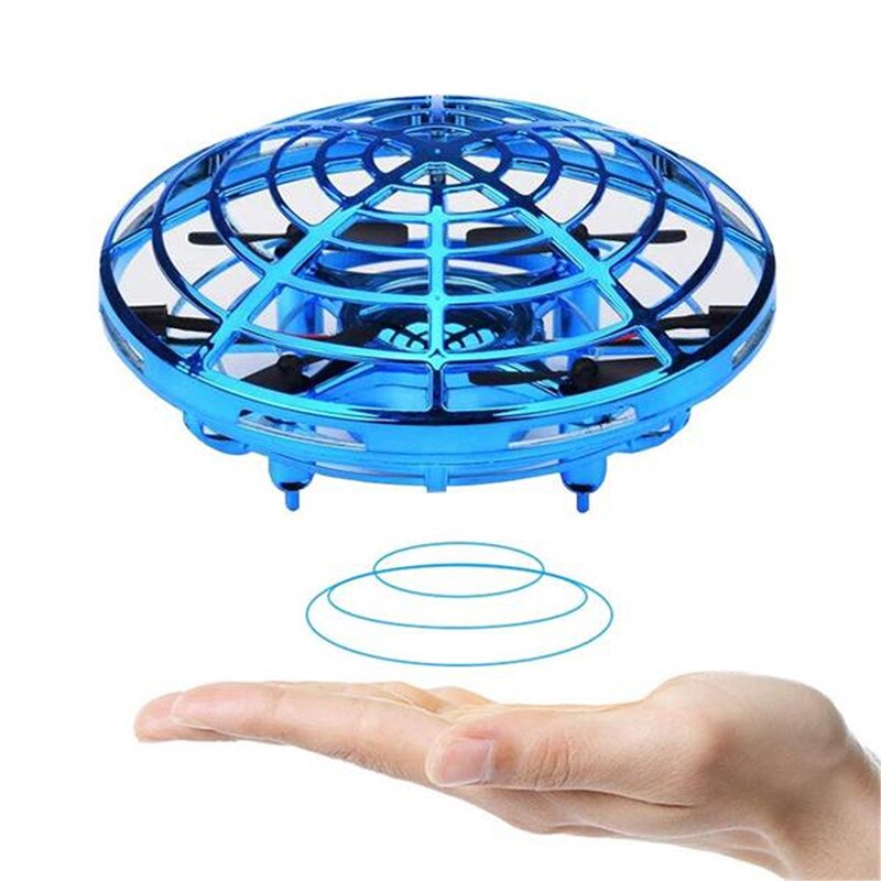 Mini helikopter ufo rc drone infrarød hånd sensing fly elektronisk model quadcopter flayaball små drohne legetøj til børn