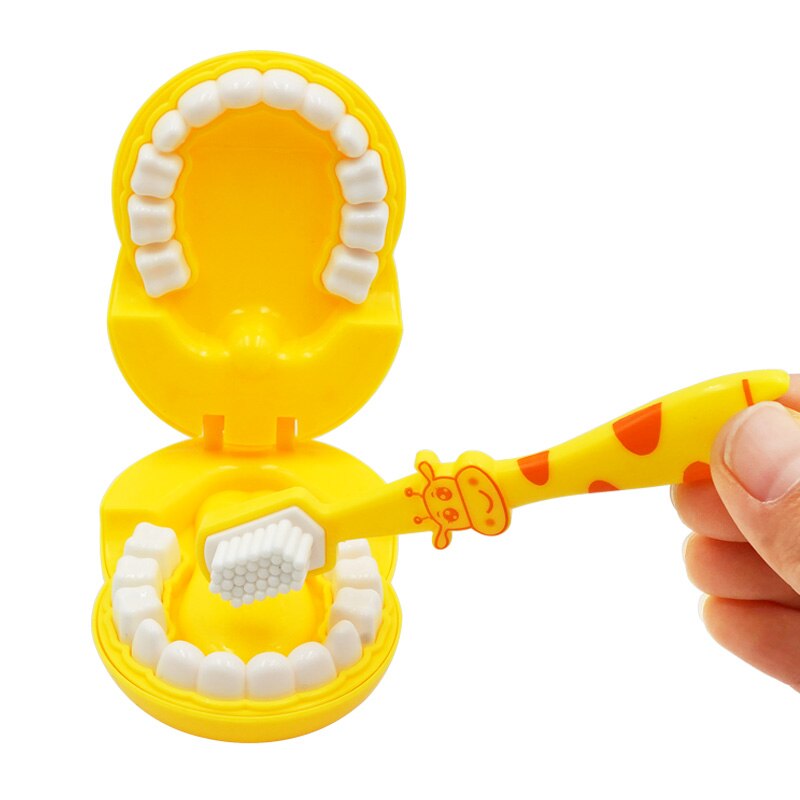 Brosse à dents girafe, modèle d&#39;enseignement, modèle d&#39;étude des dents, enfants, éducation précoce, jouet de brossage des dents,