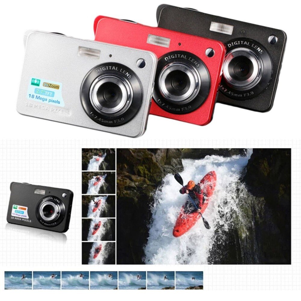 Digitale Camera 2.7 Inch Tft Hd Lcd Display 18MP 720P 8x Zoom Anti-Shake Camcorder Video Cmos Micro camera Kinderen