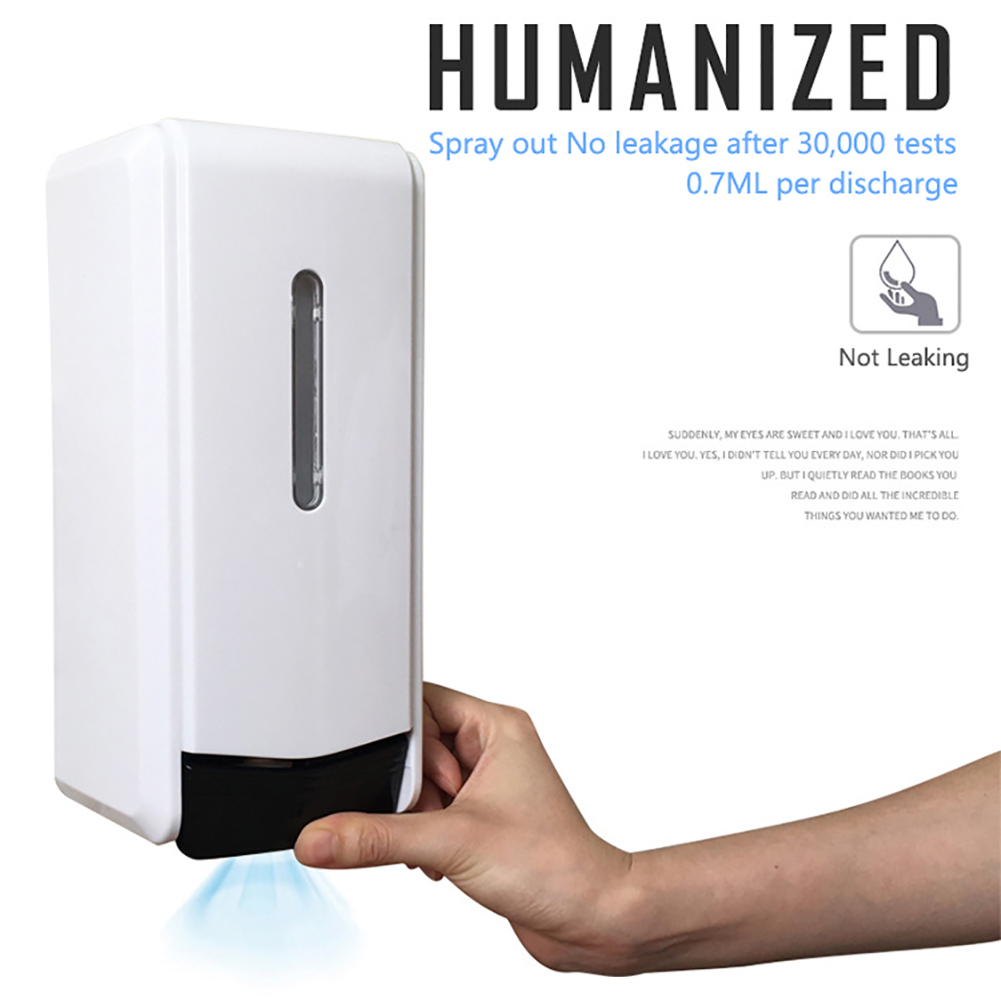 500/1000ml Wall-Mounted Soap Dispenser Press Type Hand Disinfection Machine Alcohol Sterilizer Home Hand Sanitary Soap Dispenser: Spray-1000ml