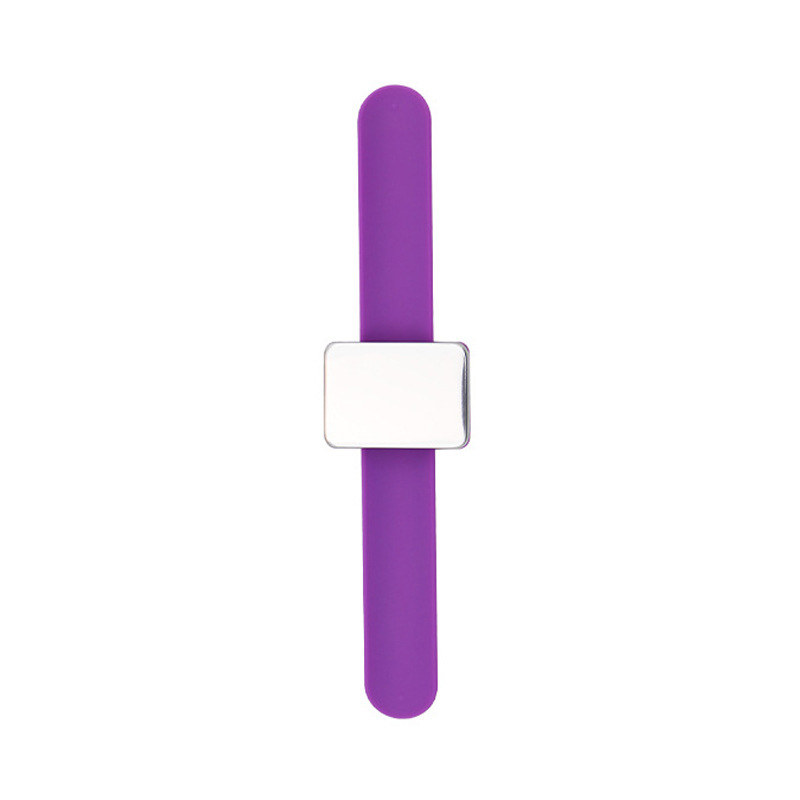 Haircare Styling Accessories Magnetic Wrist Band Pin Holder Pincushion Diy Magnetic Sewing Tools Silicone Wristband Hairstyle: VIOLET/紫罗兰