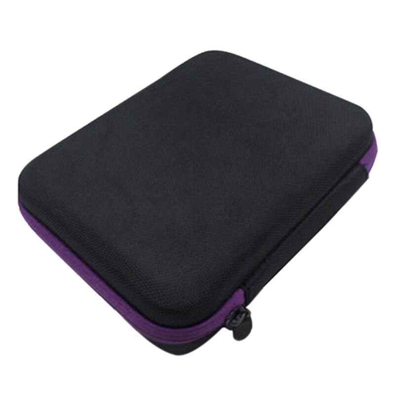 Travel 63 Bottle Essential Oil Carry Case 1-3Ml Holder Storage Aromatherapy Hand Bag: Purple