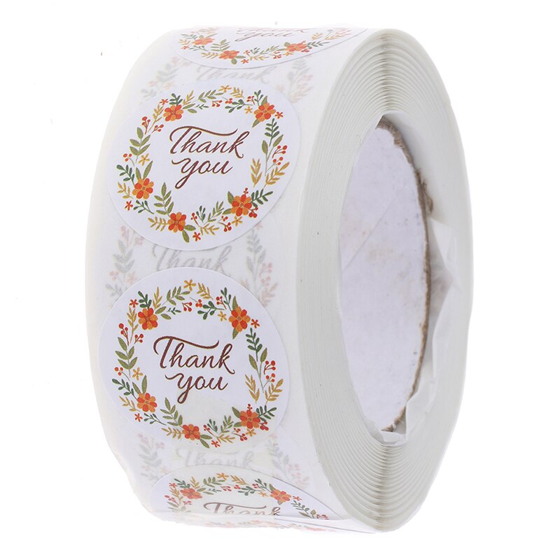 Pegatinas adhesivas con letras "Thank You'', 500 Uds., pegatinas de sellado para su pedido y pegatinas hechas a mano de 1 pulgada: A10