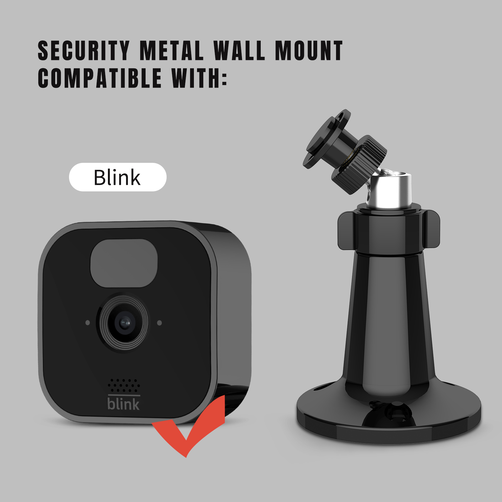 Support de montage mural réglable pour Blink Outdoor 4e génération/ (3e génération) XT3/XT2/XT/Blink Mini supports de montage pour support de caméra