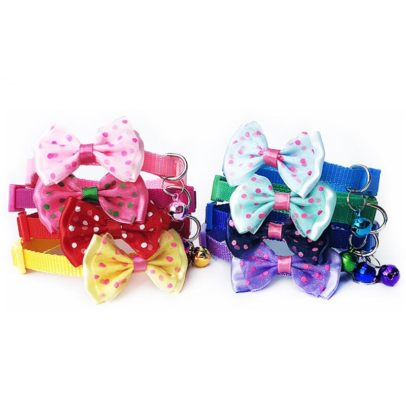 Collier à nœud papillon pour chat, accessoires pour animaux de compagnie, réglable, pour petits chiens, chiot, chaton, fournitures de mariage