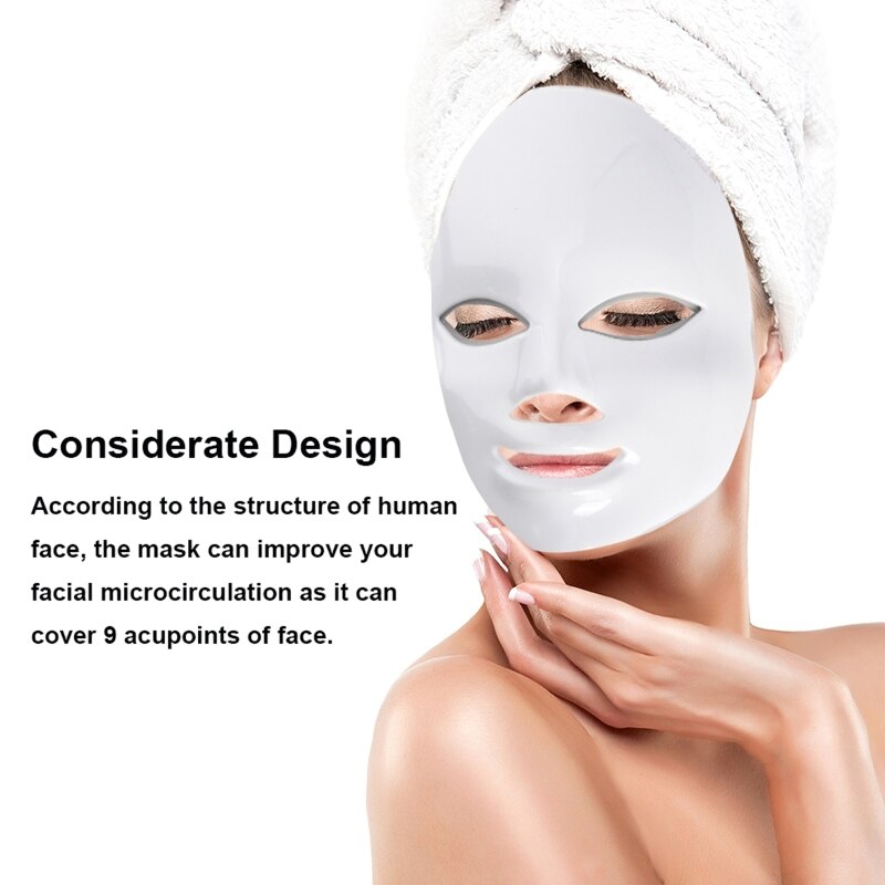 Beauté LED Photon masque Facial thérapie 7 couleurs rajeunissement de la lumière rides acné
