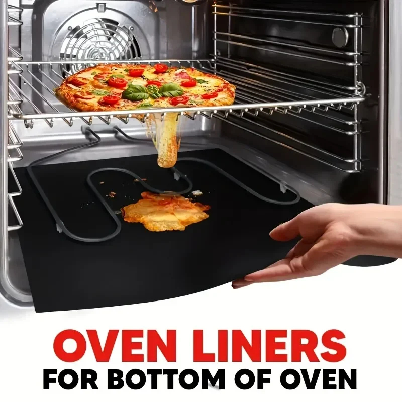 Grill Mat Oven Mat Microwave Mat Outdoor Baking Mat Fiberglass Insulation Non-Stick Oven Easy To Clean Reusable Oven Liner