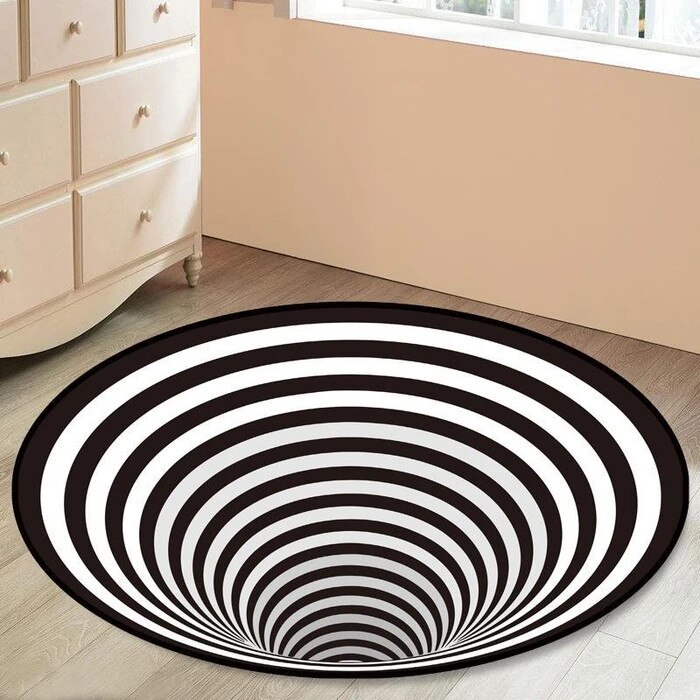 3D Vortex Illusion Tapijt Swirl Print Optische Illusie Gebieden Tapijt Tapijt Vloer Pad Antislip Deurmat Matten Voor Thuis decore