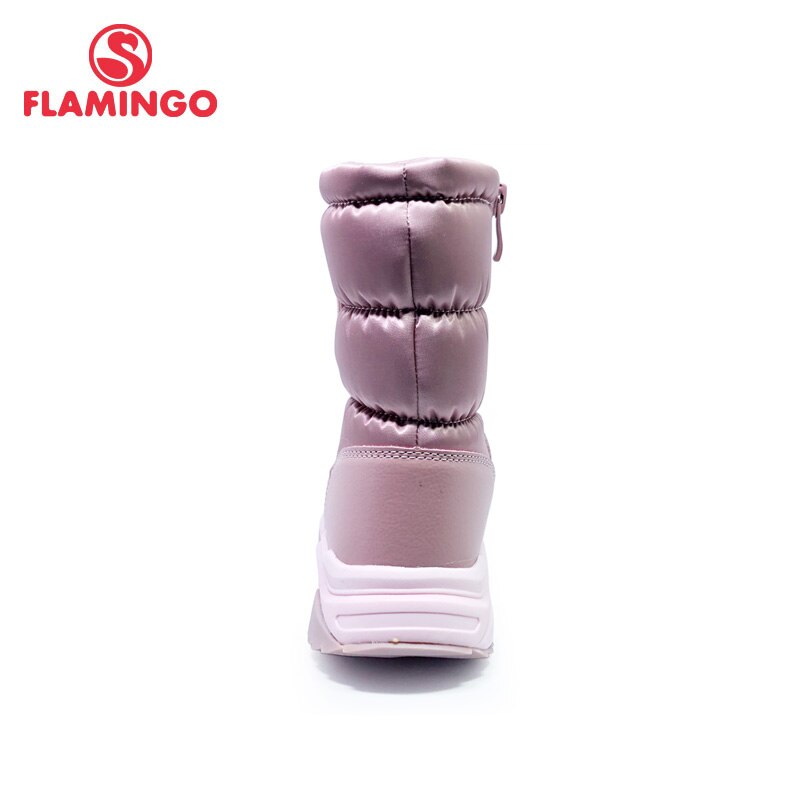 FLAMINGO Winter Wool Keep Warm Shoes Anti-slip Children Snow Boots for Girl Size 28-34 202D-F1-2073