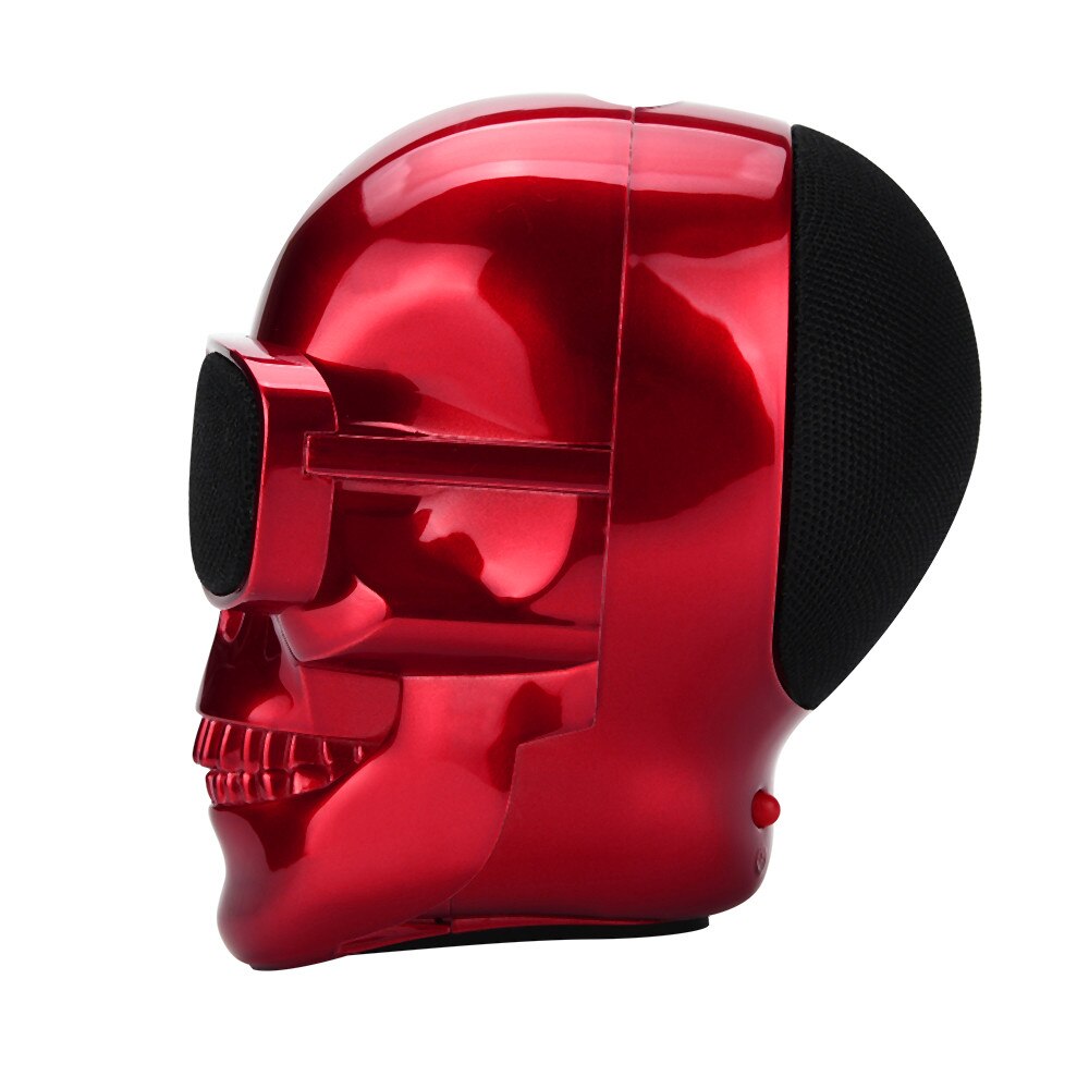 Plating Skull Protable Wireless Bluetooth Stereo Speaker With HD Sound and Bass Bluetooth Range, Enhanced Bass Microphone
