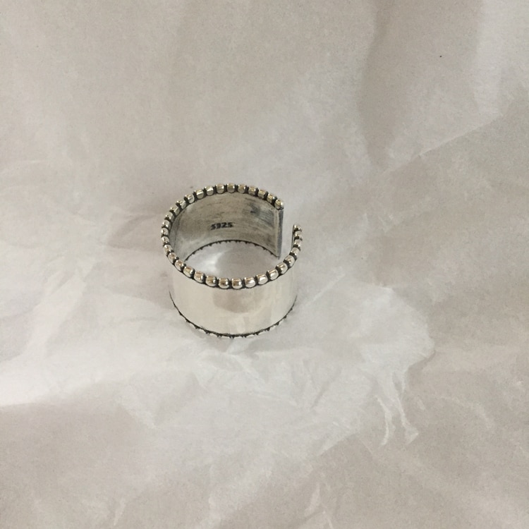 Overdreven Persoonlijkheid 925 Sterling Zilveren Grote Ringen Voor Vrouwen Bruiloft Sieraden Verstelbare Antieke Vinger Ring Anillos