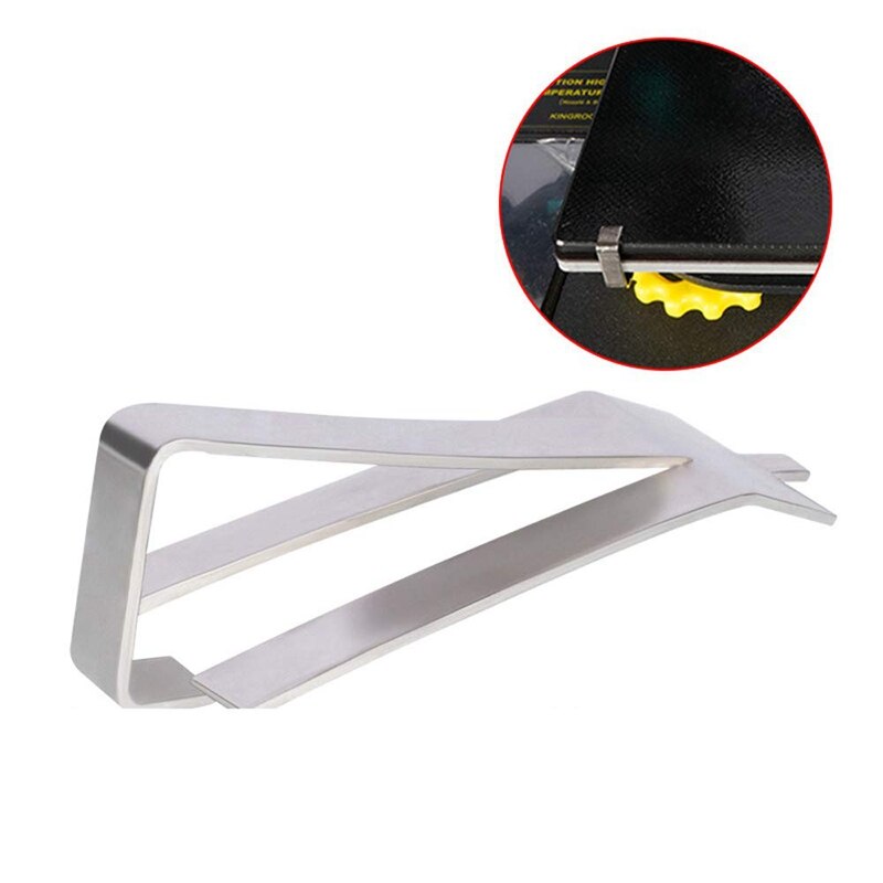 4-Pack Upgrade Ender 3 Glass Bed Spring Turn Clips Platform Clamps Stable for Creality Ender 3 Pro Ender 3S Ender 5 Pro