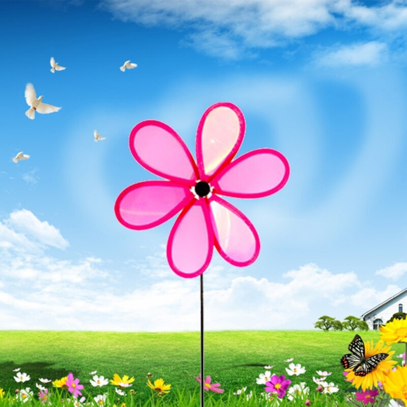 7Pcs Sequin Pinwheels Wind Spinner Tuin Party Pinwheel Wind Spinner Voor Tuin 87HA