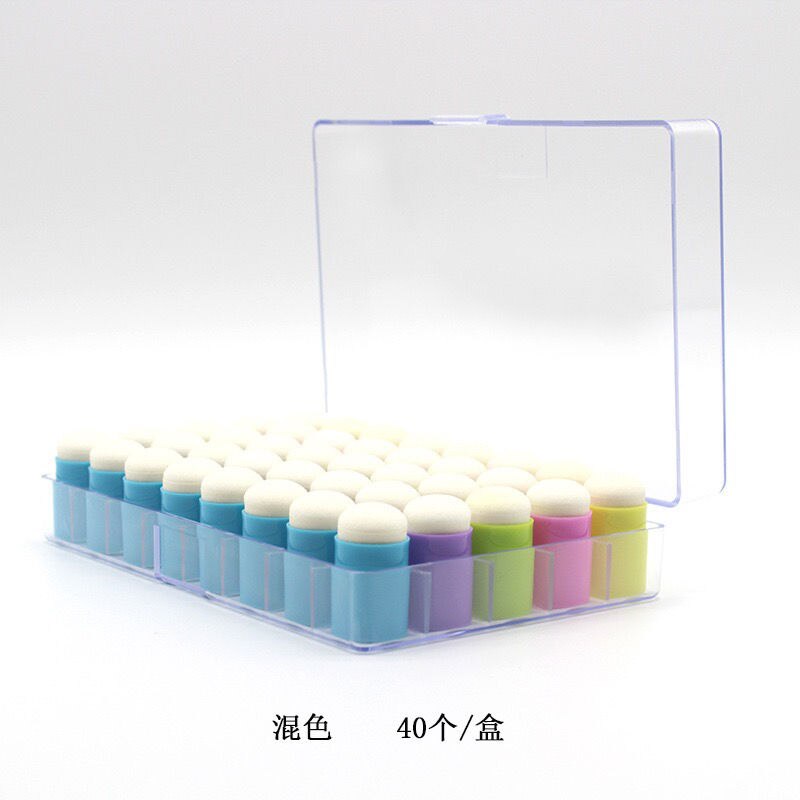 Smear coloring tool Transparent seal rubber stamp DIY album smear cardboard Material brush color sponge finger sleeve: E