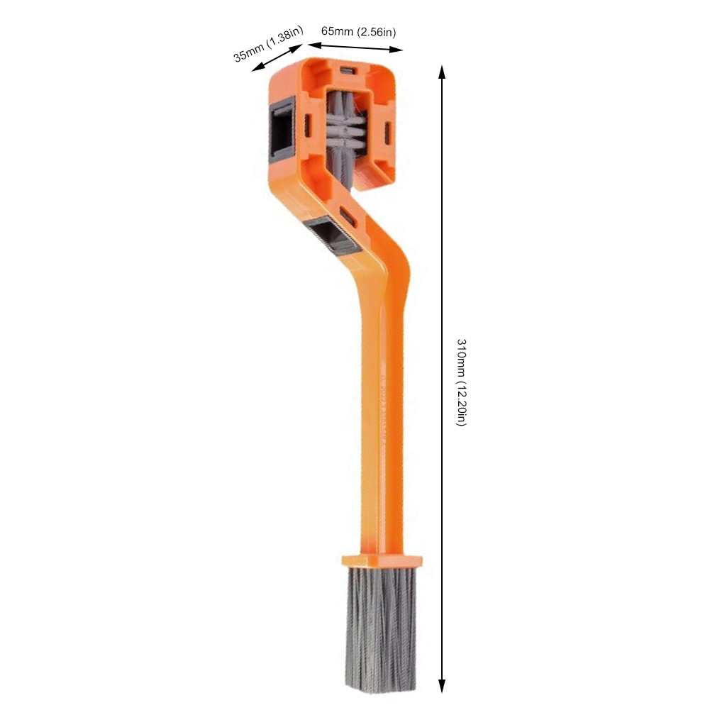 Fiets Ketting Cleaner Motorfiets Racefiets Ketting Reinigingsborstel Dubbelkop Fiets Ketting Wasmachine Cleaner Gear Ketting Detaillering Borstel: Rood