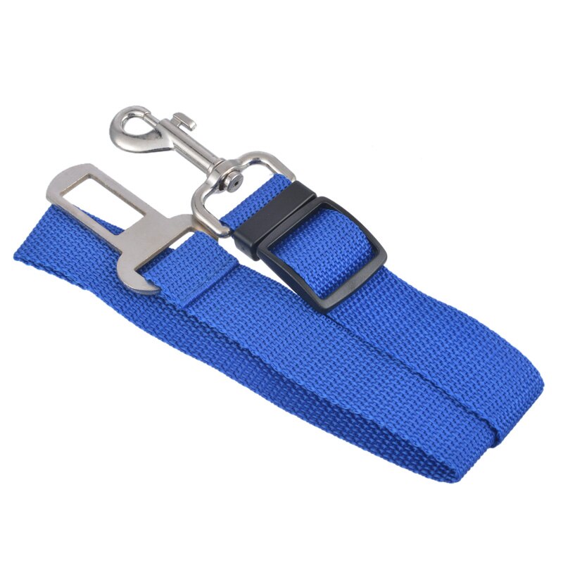 Pet Hond Kat Autogordel Voor Accessoires Dier Verstelbare Lead Leash Reizen Belt Safety Lead Voertuig Veiligheidsgordel Voor Hond kat: Blue