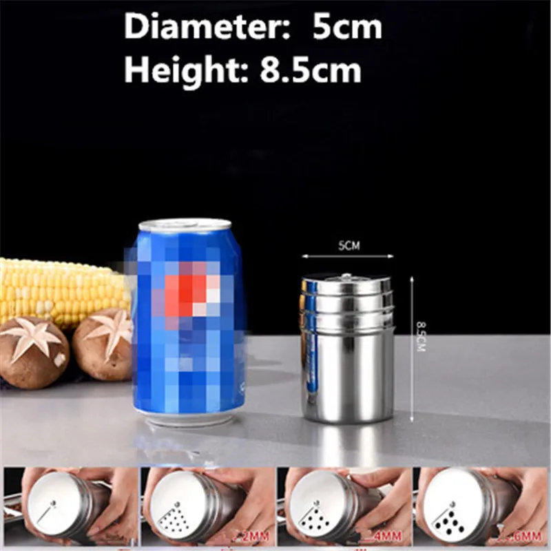 Caja de condimentos para barbacoa, tarro de comino, tarro de condimentos comercial, Caja de almacenamiento de especias, estante de especias, tarro de pimienta, pulverizador