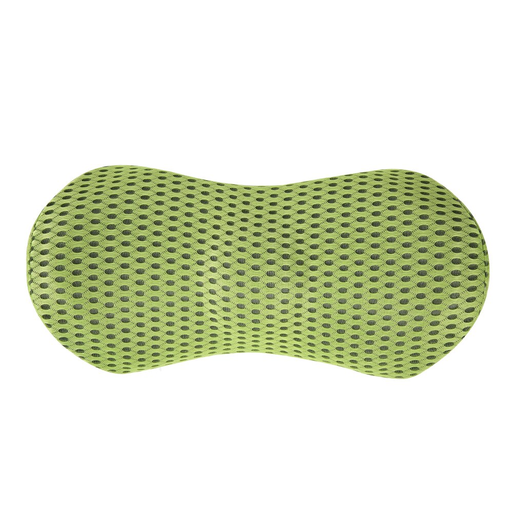 Slow Rebound Memory Cotton Physiotherapy Lumbar Pillow Multi-Functional Waist Cushions on Chair Seat Car Orthopedic Pillow Mat: green