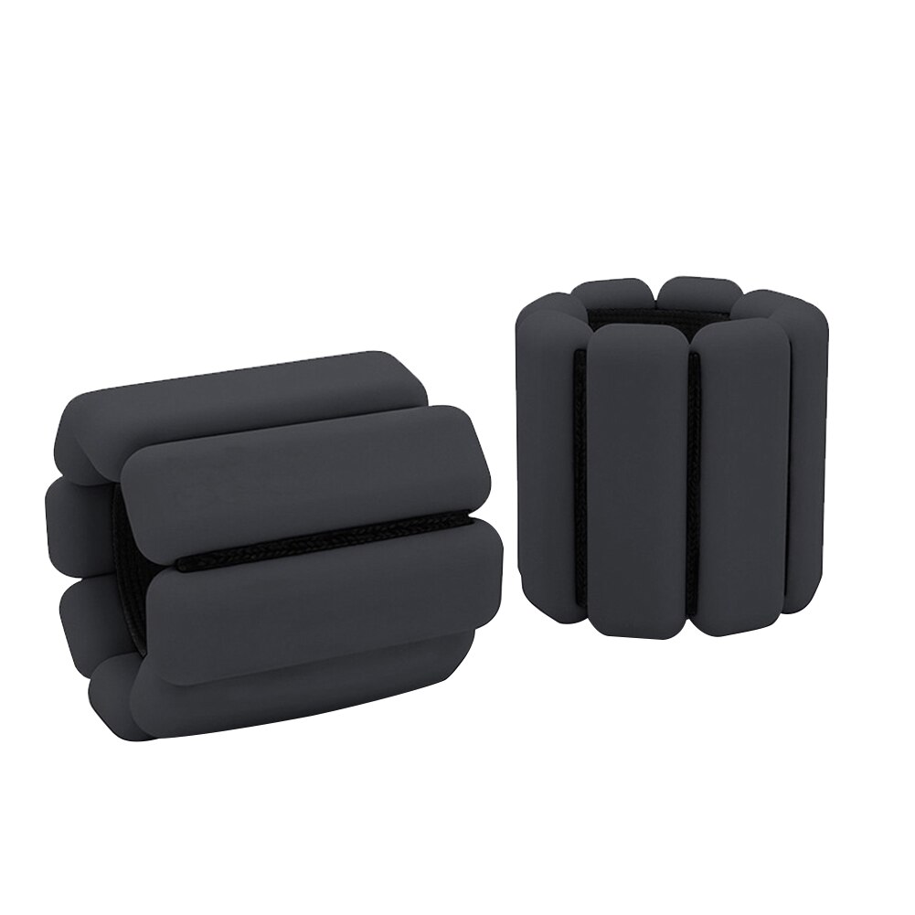 Weight Training Bracelet Exercise Bracelet Sports Accessory Silicone Adjustable Wrist Band Run Strengthen Strap: Black