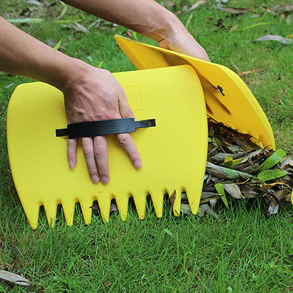 Cleaning Tool Leaf Grabbers Leaf Collectors Leaf Rake Garden And Yard Leaf Scoops Hand Rakes Portable Debris Hand Rake Yard