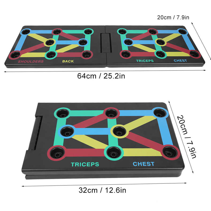 Push Up Rack Board Men Women Comprehensive Fitness Exercise Push-up Stands Body Building Training System Sport Home Gym