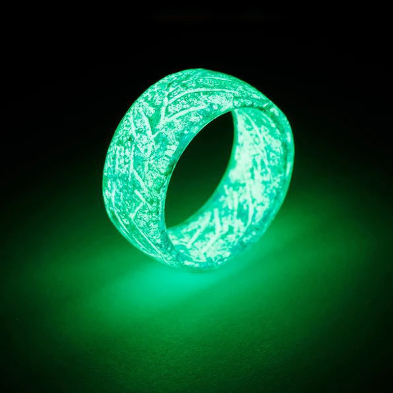 Bagues lumineuses pour fissures, anneau lumineux brillant dans la nuit, bijoux unisexe, décoration pour femmes et hommes