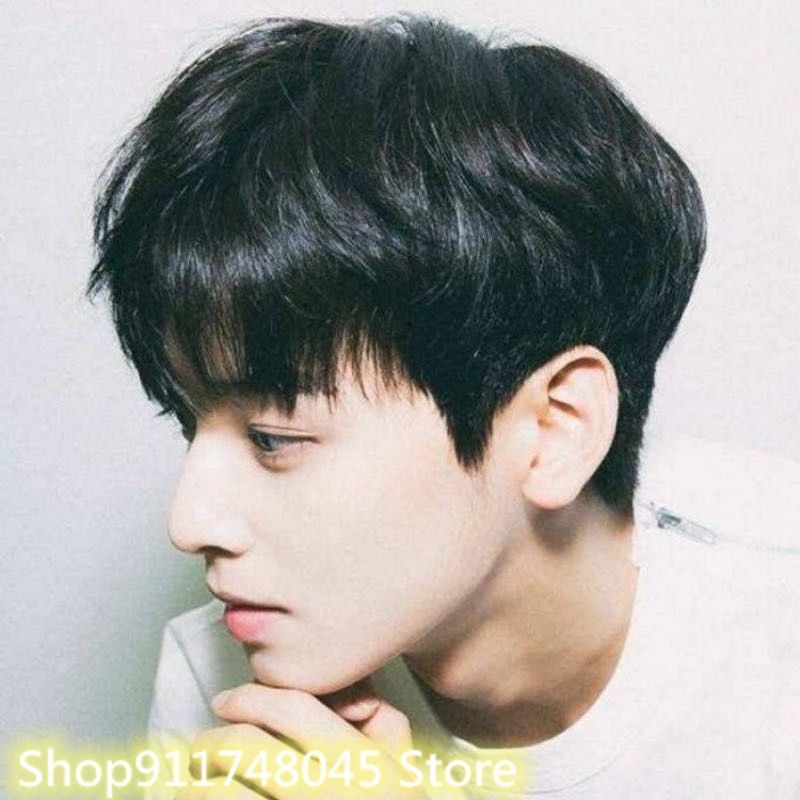 Unisex Short Fluffy Wig Headgear Matte Full Wig For Man Or Cool Women