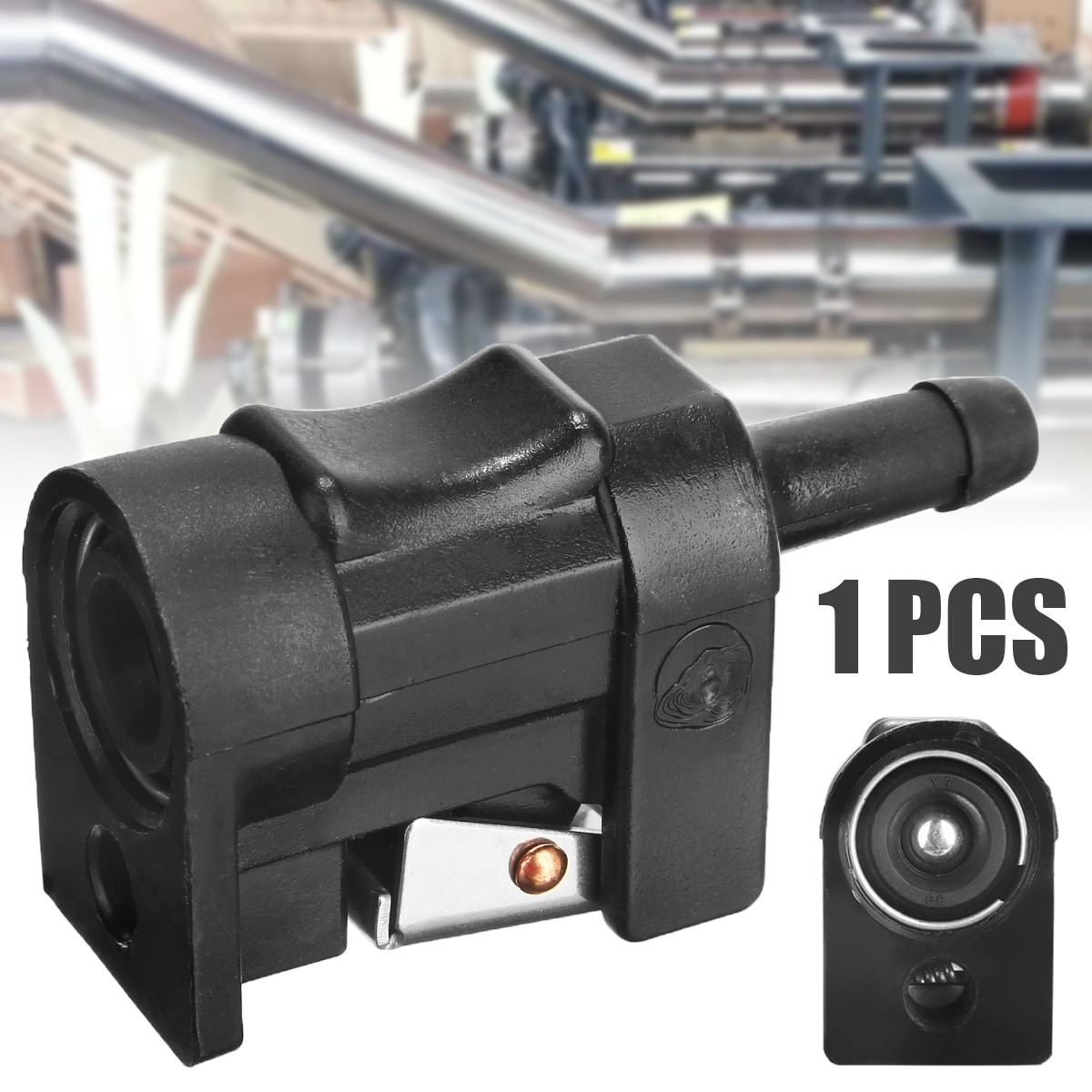 6mm 5/16 Inch Boat Engine Fuel Line Connectors Fuel Hose / Line Connector for Yamaha Outboard Motor Engine Parts