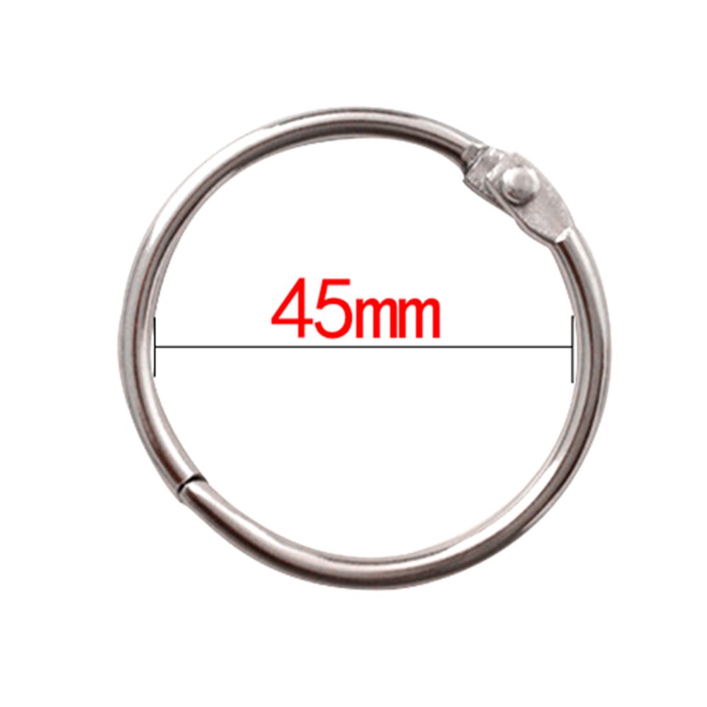 Suministros de encuadernación para álbumes, anillos con bisagras, llavero, aros de libro de hojas sueltas, carpeta de anillos de Metal