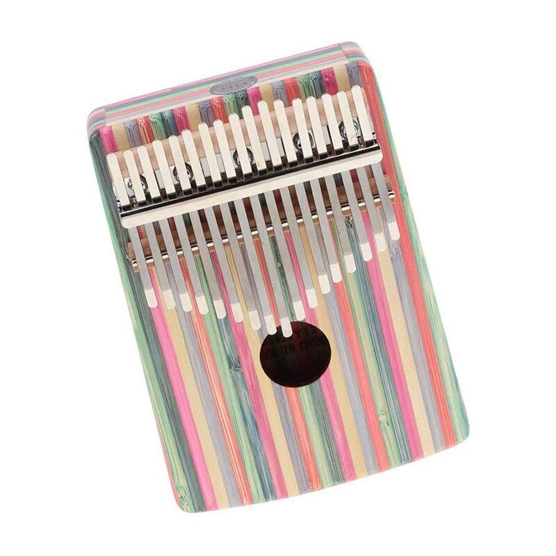 Thumb Piano,17 Keys Kalimba Thumb Piano Kit Portable Red Bamboo Finger Thumb Piano Musical Instrument Accessories