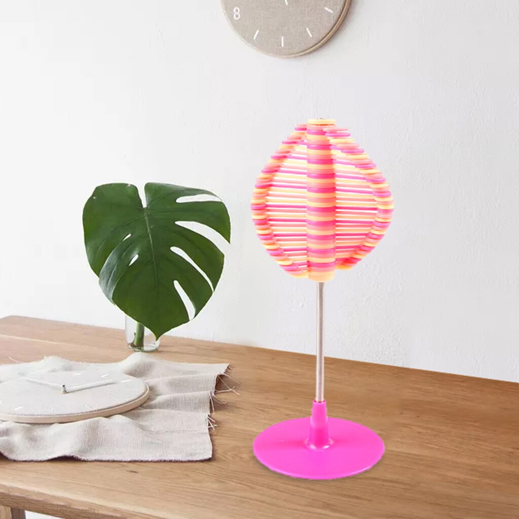 Grappige Fidget Speelgoed Stim Zintuiglijke Stress Reliever Speelgoed Spinning Kinderen Volwassen Bureau Speelgoed Houten Ornamenten Magical: Pink