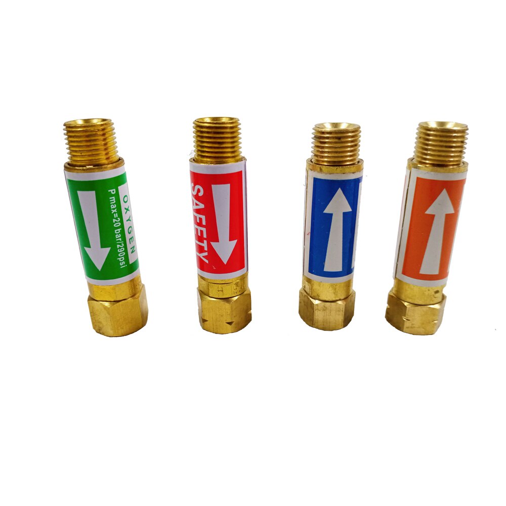 Flashback Arrestor Oxygen Acetylene/Fuel Safety Valve Flame Buster 9/16" M16x1.5 BSP 3/8" Torch End Mount Welding/Cutting Torch