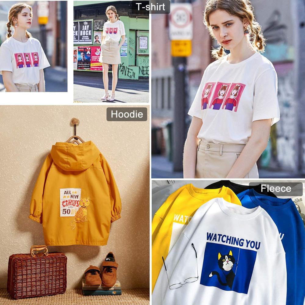 12 " x11 yard /30 cmx 10m pvc varmeoverførsel vinylfilm varmepressemaskine t-shirt strygejern på htv print ark gør det selv tøj