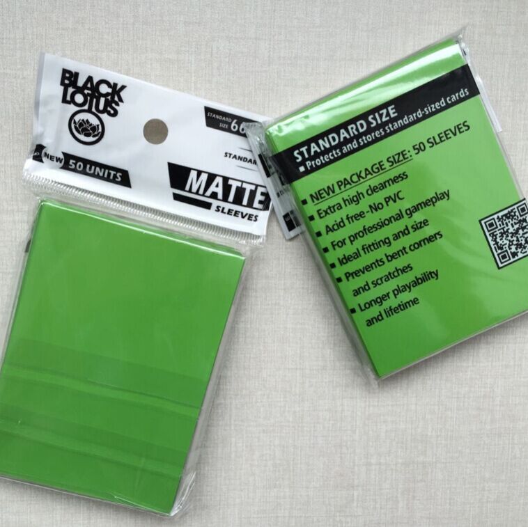 100 PCS/LOT Color Matte Cards Sleeves, mtg cards sleeves ,66x91mm,to protect and manege your cards,15 color can be available: 100 pcs grass green