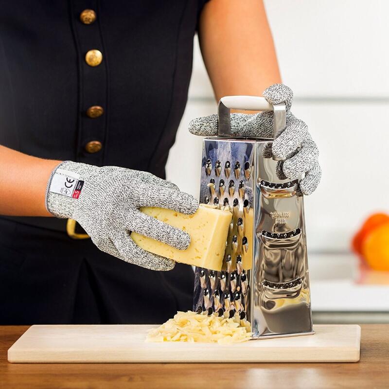 Een Paar Snijden Anti Cut Handschoenen Duurzaam Gebruik Werken Veiligheid Handschoenen Cut-Bestendig Anti Schuring Niveau 5 Keuken