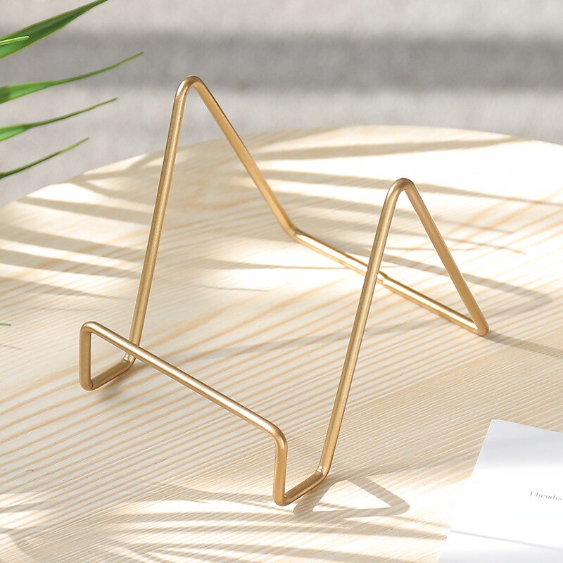 Geometric Iron Storage Rack Home Office Desktop Mobile Phone Stand Holder Multi-functional Rack Storage Organizer Kitchen Items