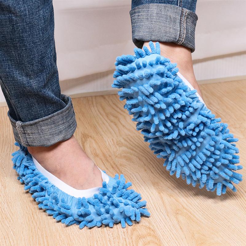 Calcetines de microfibra para pies, accesorio de limpieza práctico y elástico, herramienta para mopa, zapatilla de tela para suelo de vidrio, 10 piezas